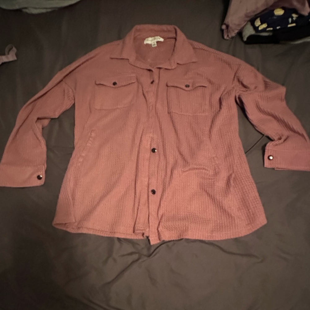Pink cardigan/shacket